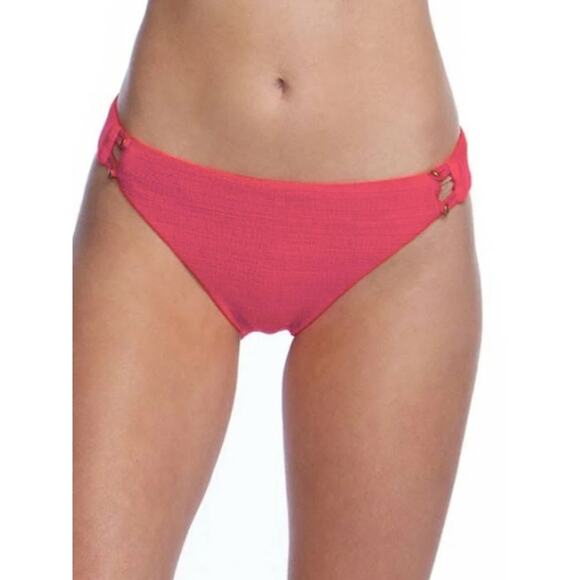 Nanette Lepore Women's Standard Hipster Bikini Pink Swimsuit Bottom Size 14 NWT - Picture 3 of 3